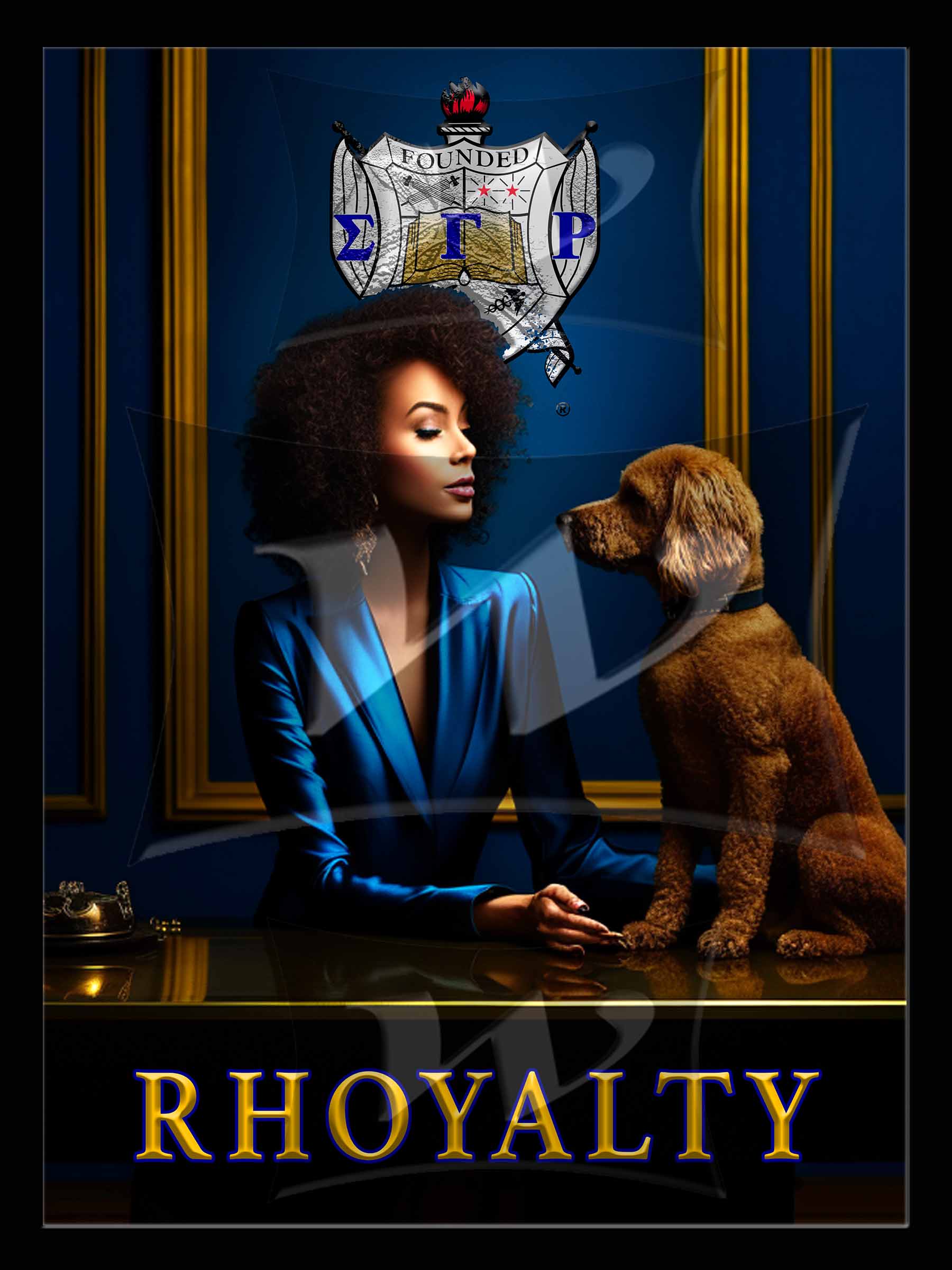 Sigma Gamma Rho Hologram wall art