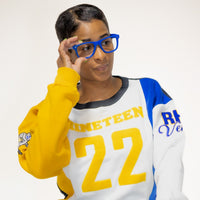 Sigma Gamma Rho Rhovember Nineteen 22 Chenille and Embroidered Sweatshirt