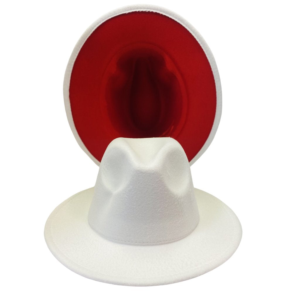 White/Red Fedora
