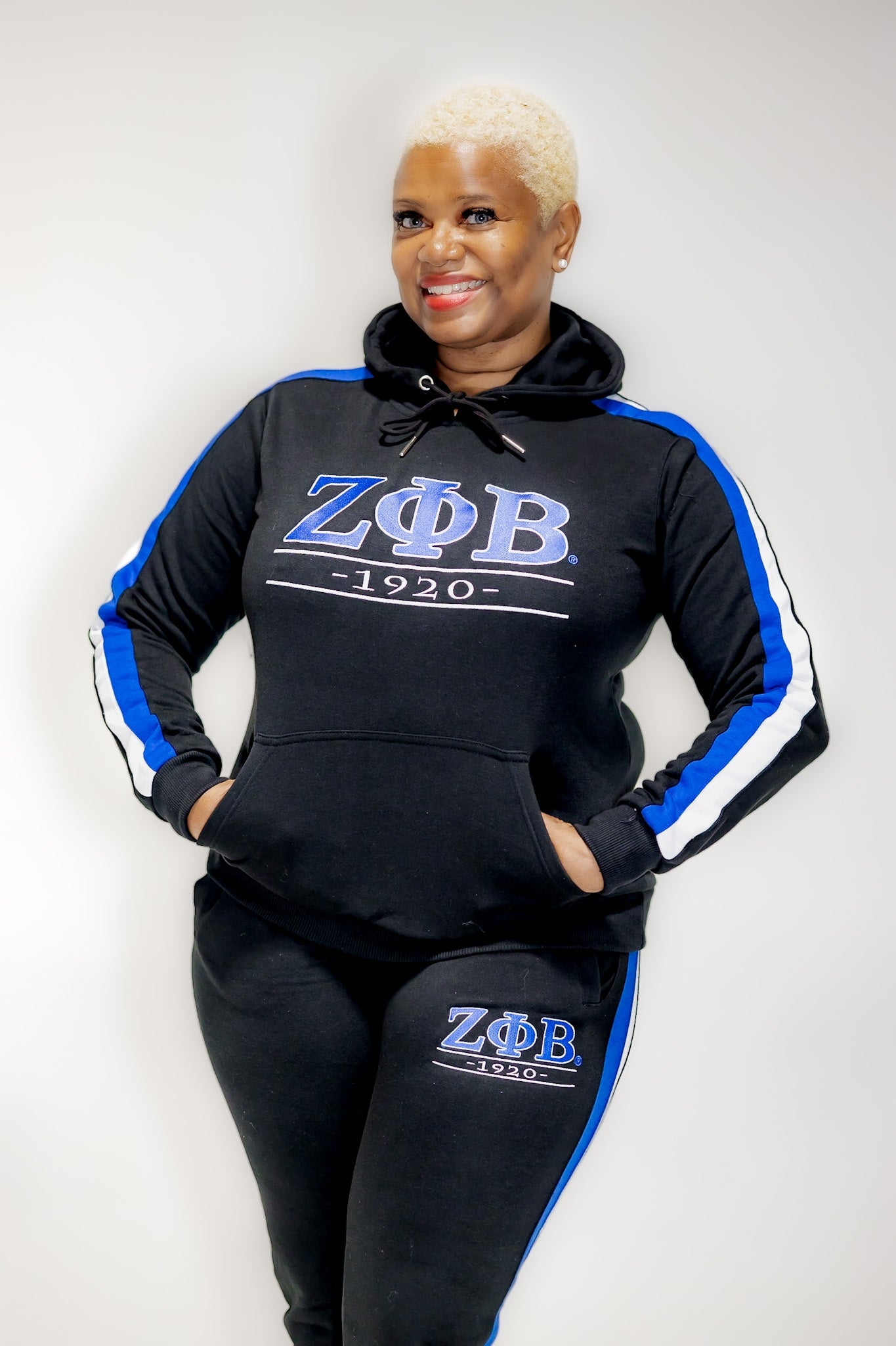 Zeta Phi Beta Black Tracksuit