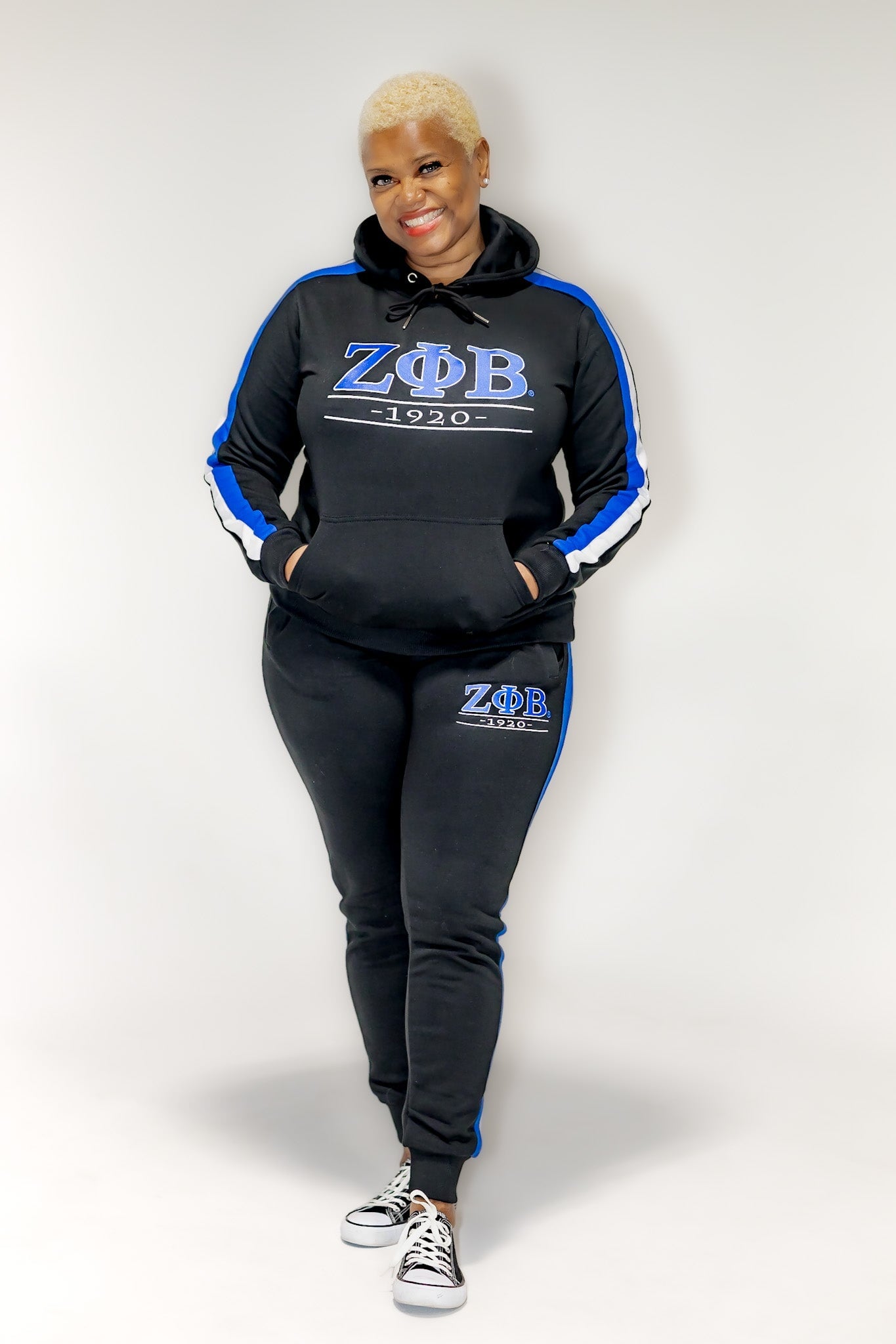 Zeta Phi Beta Black Tracksuit