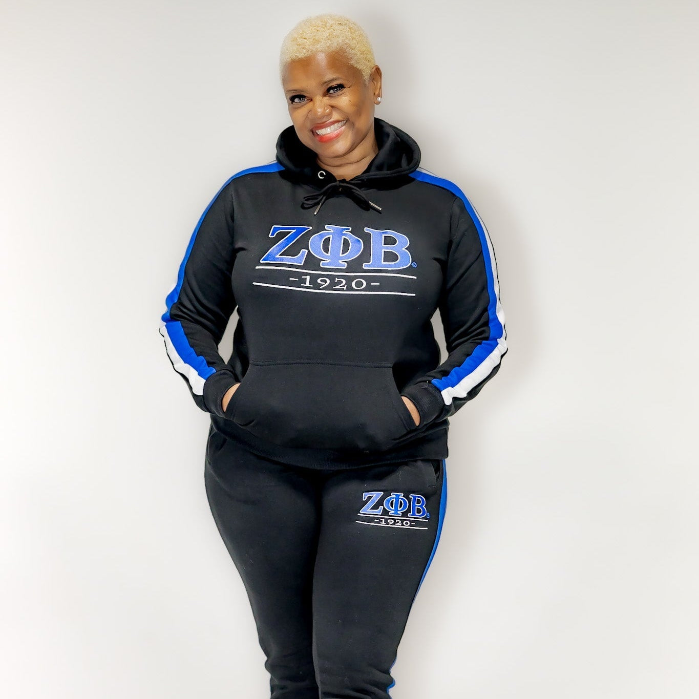 Zeta Phi Beta Black Tracksuit