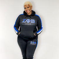 Zeta Phi Beta Black Tracksuit