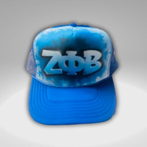 Zeta Phi Beta Custom Airbrush Trucker Cap