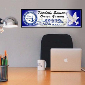 Zeta Phi Beta Custom Print with Frame