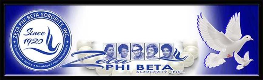 Zeta Phi Beta Custom Print with Frame