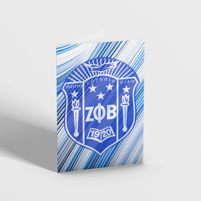 Zeta Phi Beta Greeting Cards (2 Pk.)