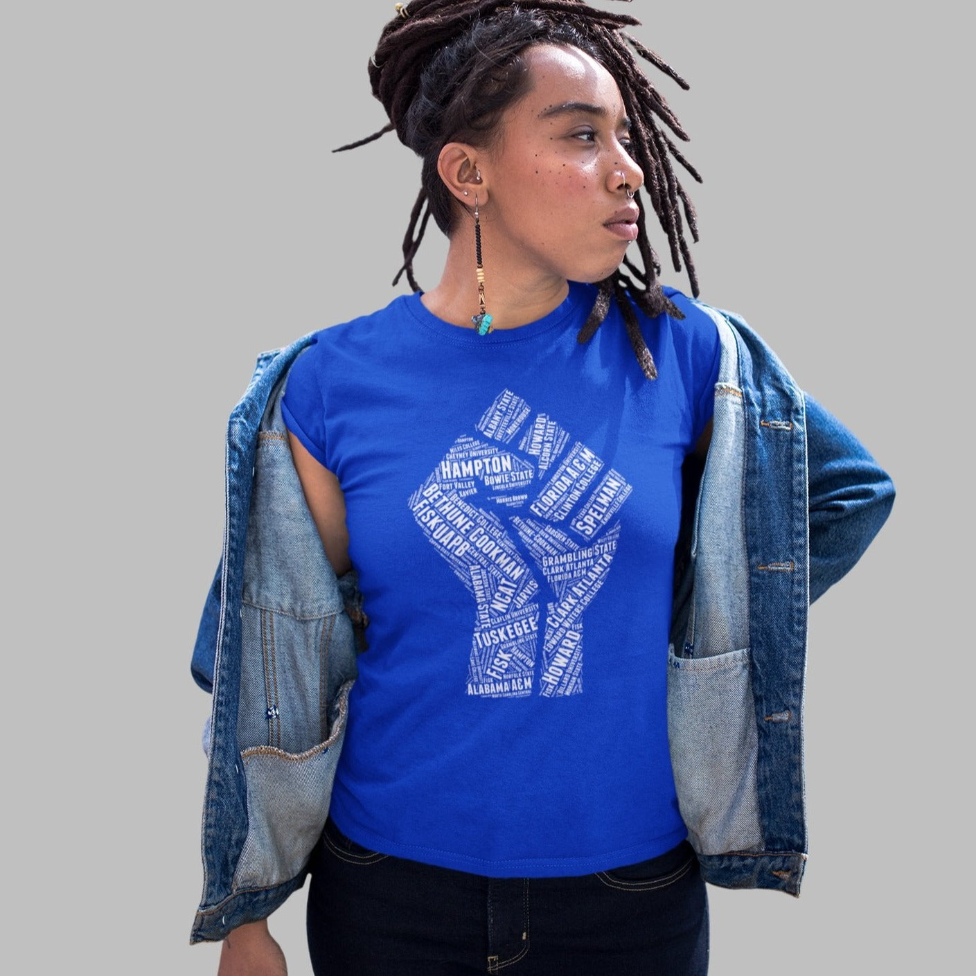 Zeta Phi Beta HBCU "Fist / Africa" Collage Tee