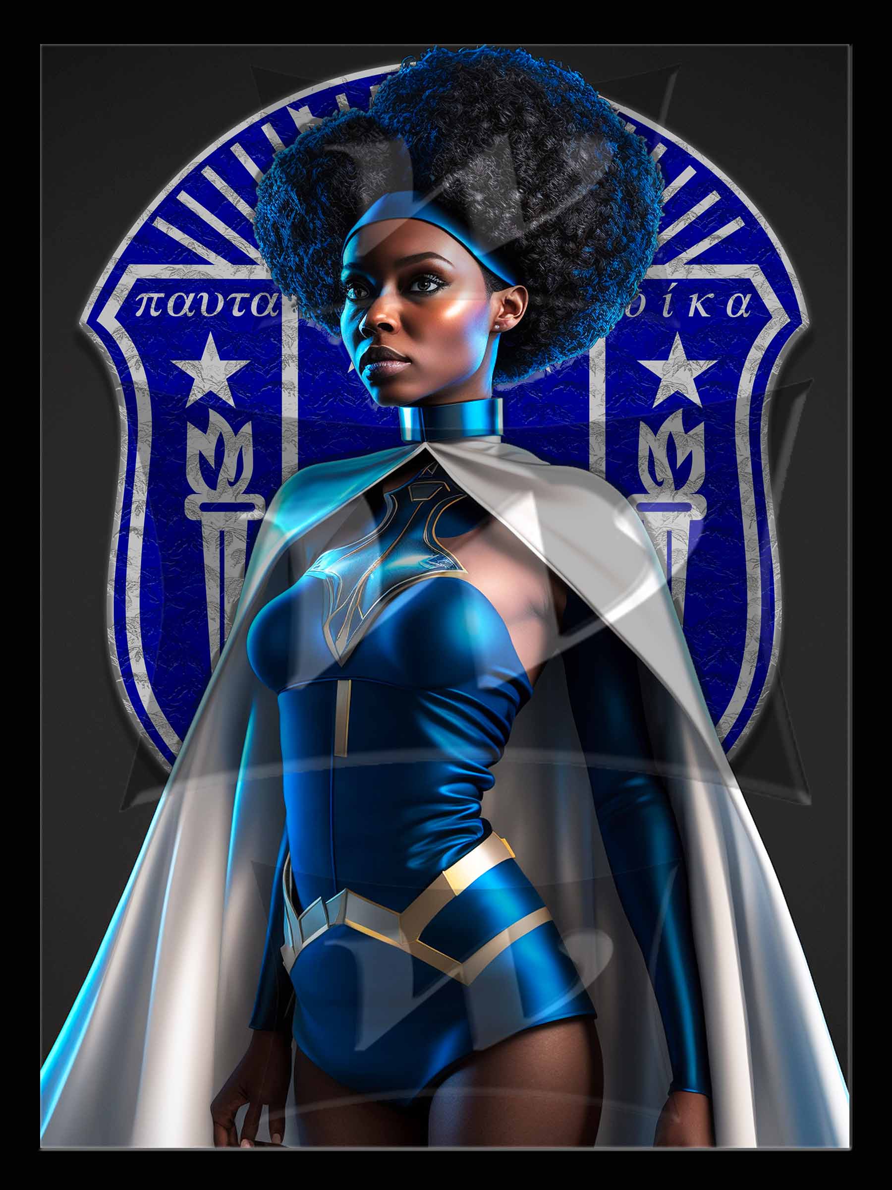 Zeta Phi Beta Hologram wall art