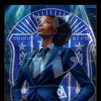 Zeta Phi Beta Hologram wall art
