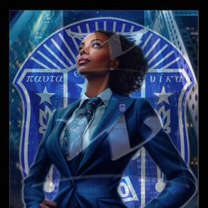 Zeta Phi Beta Hologram wall art