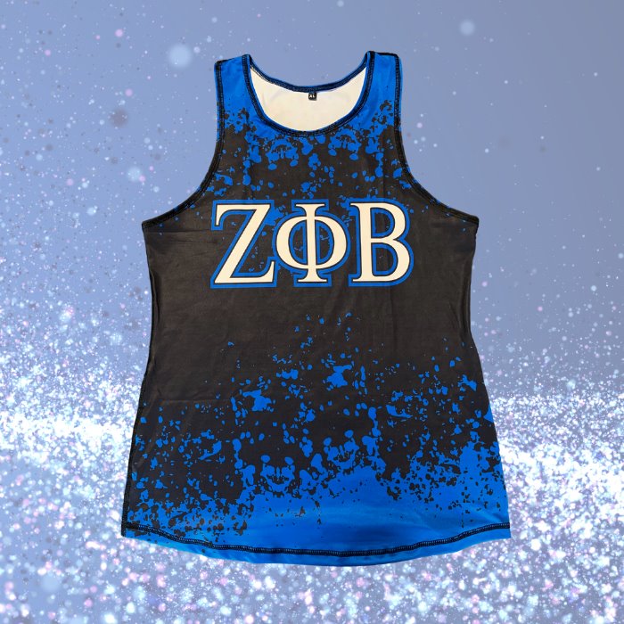 Zeta Phi Beta Leggings / Legging Sets (Black and Blue)