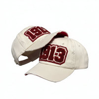 1913 Delta Sigma Theta Cream Distressed Chenille Cap Winters Industries 