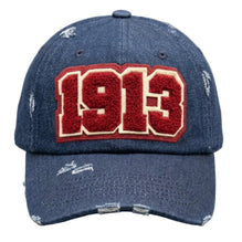 1913 Delta Sigma Theta Distressed Denim Chenille Cap
