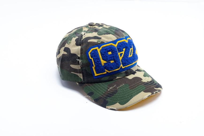 1922 Sigma Gamma Rho Distressed Camo Chenille Cap