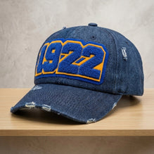 1922 Sigma Gamma Rho Distressed Denim Chenille Cap