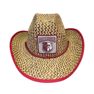 Alabama A&M University (AAMU) Straw Cowboy Hat with Strap Winters Industries 