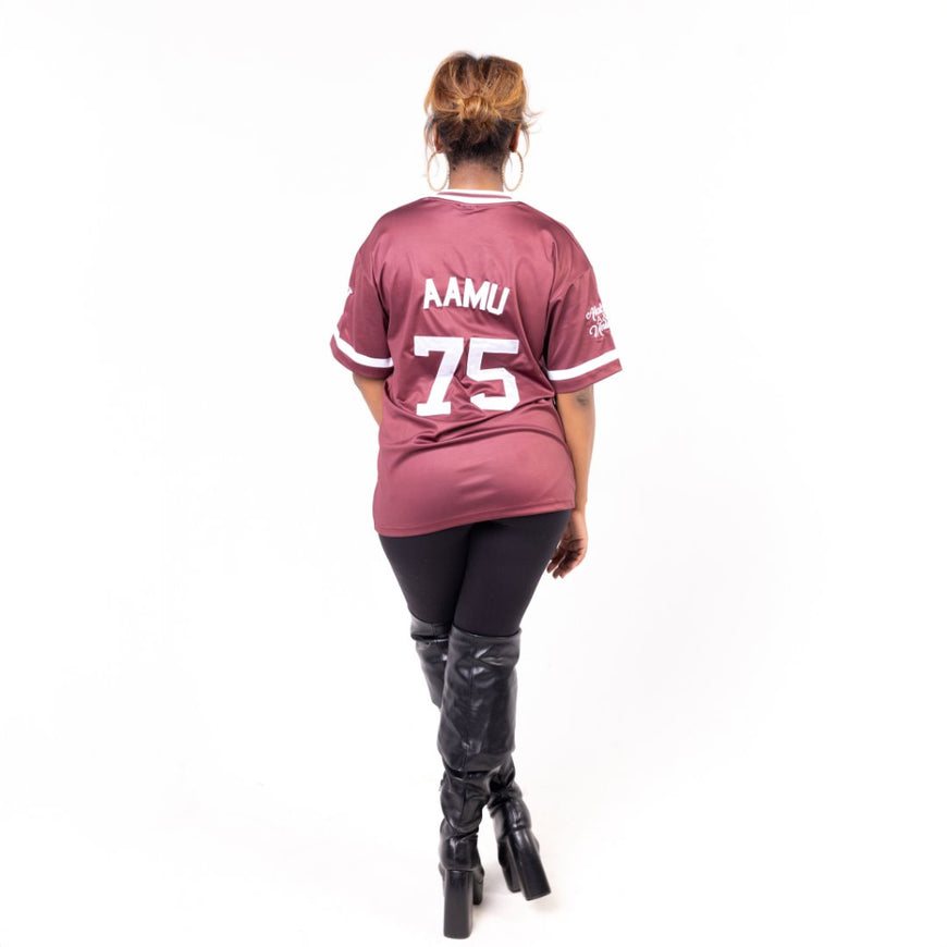 Alabama A&M University HBCU Embroidered Baseball Jersey