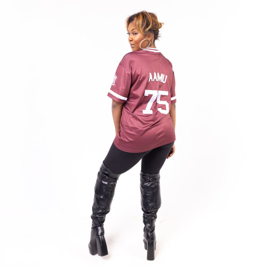 Alabama A&M University HBCU Embroidered Baseball Jersey