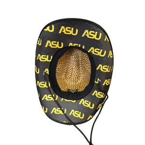 Alabama State University (ASU) Straw Cowboy Hat with Strap Winters Industries 
