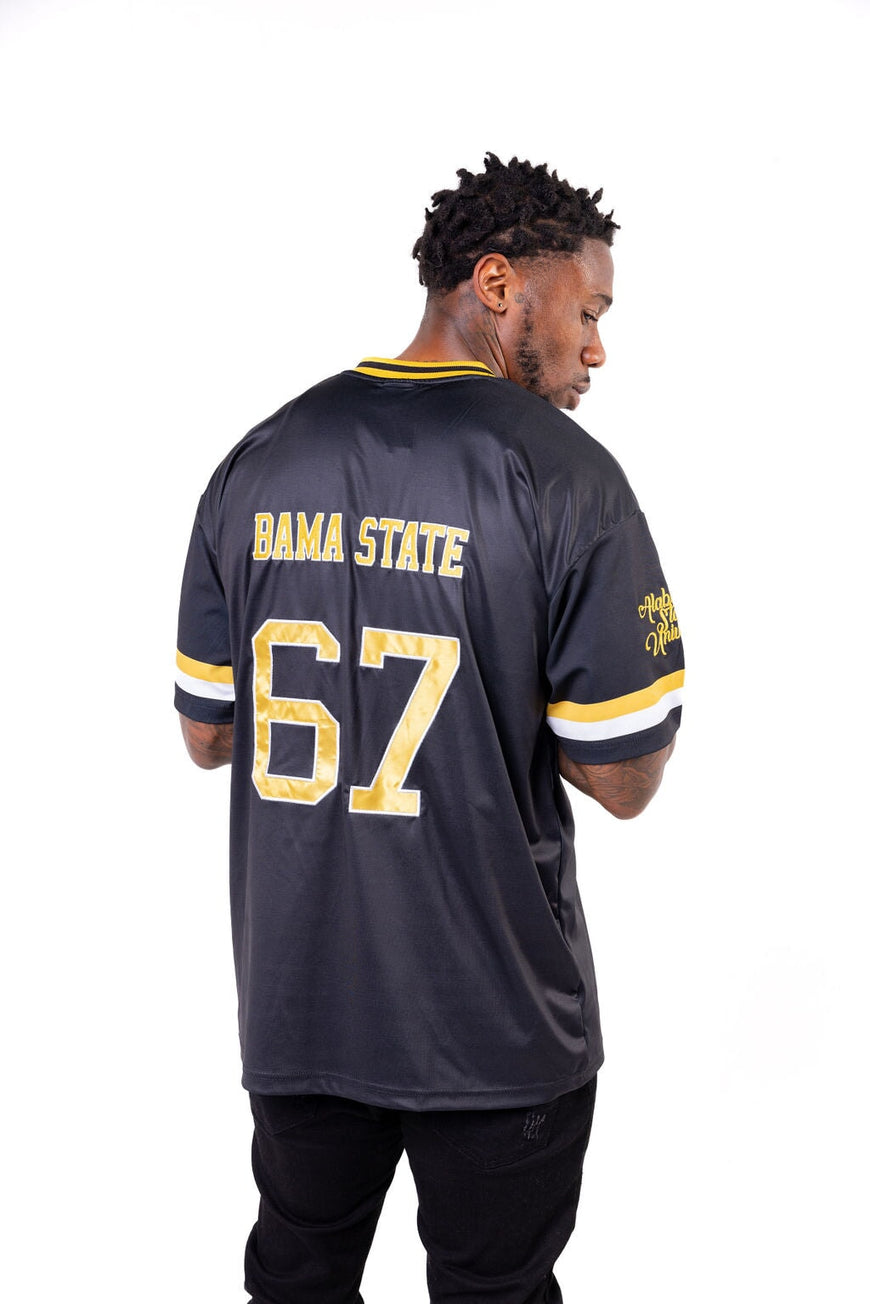 Alabama State University HBCU Embroidered Baseball Jersey