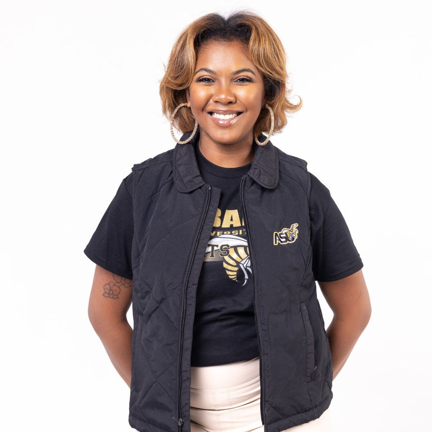 Alabama State University HBCU Women's Puffer Vest