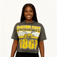 Alabama State University Oversized Acid Wash Box Tee