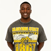 Alabama State University Oversized Acid Wash Box Tee Winters Industries 
