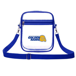 Albany State University HBCU Clear Stadium Bag with Blue Trim
