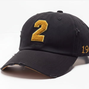 Alpha Phi Alpha Black Chenille Cap with Line Number Winters Industries by Fully Promoted Mesquite 