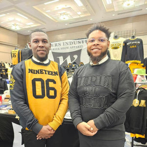 Alpha Phi Alpha Black on Black Crewneck Sweater Winters Industries 
