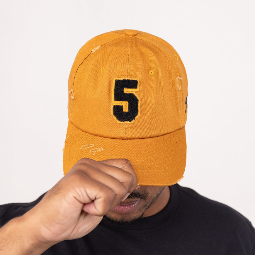 Alpha Phi Alpha Chenille Cap Gold Winters Industries by Fully Promoted Mesquite NUMBER 5 