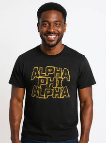 Alpha Phi Alpha Distressed Twill Tee