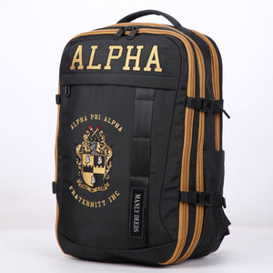 Alpha Phi Alpha Embroidered Black and Gold Backpack Winters Industries 