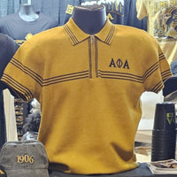 Alpha Phi Alpha Knitted Polo Gold Winters Industries 