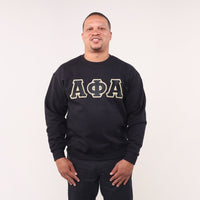 Alpha Phi Alpha Letters Sweatshirt Shirts wintersindustries S Black 
