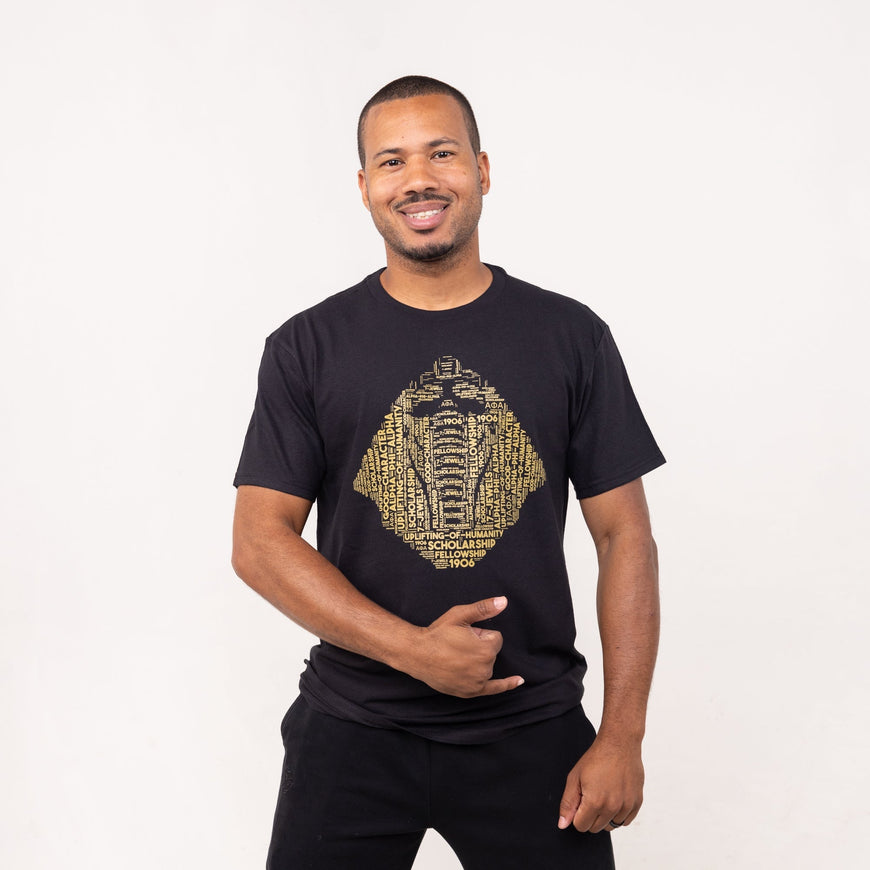 Alpha Phi Alpha Sphinx Word Collage Winters Industries by Fully Promoted Mesquite S T-SHIRT 