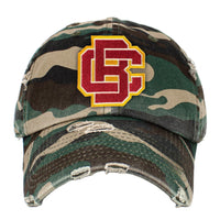 Bethune-Cookman University (BCU) HBCU Distressed Cap Winters Industries Camo 