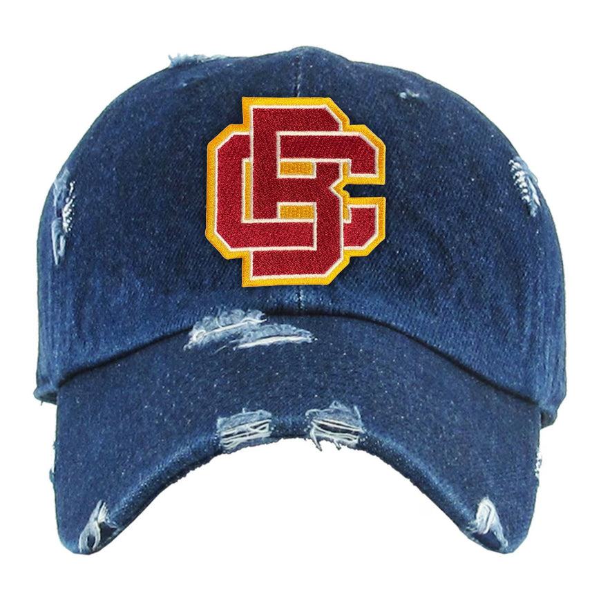 Bethune-Cookman University (BCU) HBCU Distressed Cap Winters Industries Denim 