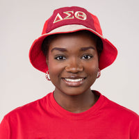 Delta Sigma Theta Corduroy Bucket Hat with 3D Embroidered Letters Winters Industries 