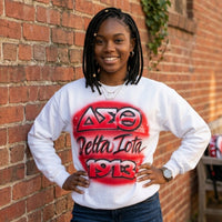 Delta Sigma Theta Custom Airbrush Sweatshirts Winters Industries 