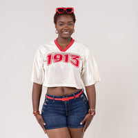 Delta Sigma Theta Embroidered 1913 Cropped Jersey Winters Industries 
