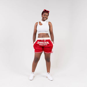 Delta Sigma Theta Embroidered Basketball Shorts Shorts Winters Industries by Fully Promoted Mesquite 