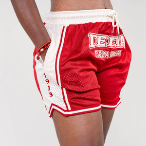 Delta Sigma Theta Embroidered Basketball Shorts Shorts Winters Industries by Fully Promoted Mesquite 
