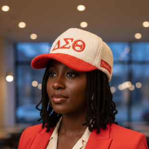Delta Sigma Theta Embroidered Sherpa Cap Winters Industries 