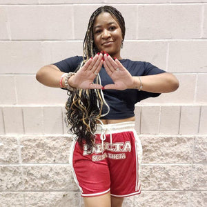 Delta Sigma Theta Embroidered Basketball Shorts