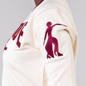 Delta Sigma Theta Fortitude Chenille Short/Jogger Set Cream Shirts Winters Industries by Fully Promoted Mesquite 