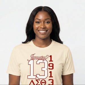Delta Sigma Theta January 13 T-Shirt Shirts Winters Industries by Fully Promoted Mesquite S T-SHIRT White