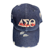 Delta Sigma Theta Letters Distressed Cap