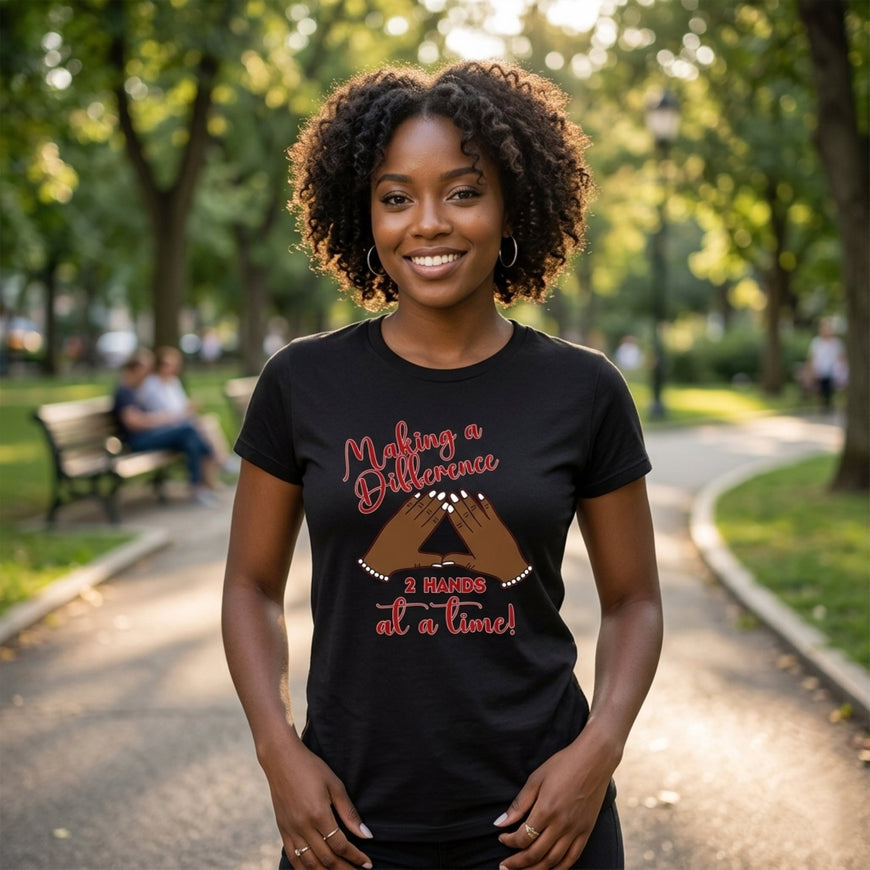 Delta Sigma Theta Making a Difference T-Shirt Shirts Winters Industries by Fully Promoted Mesquite 
